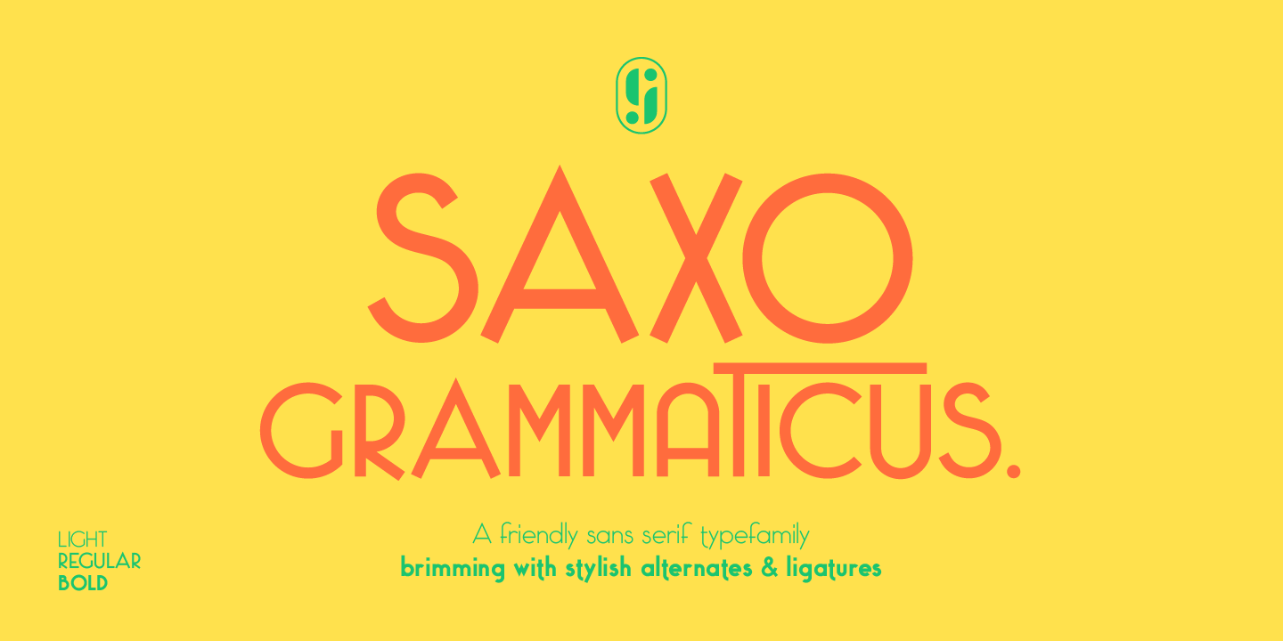 Ejemplo de fuente Saxo Grammaticus Regular